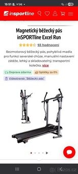 Prodám magnetický běžecký pás