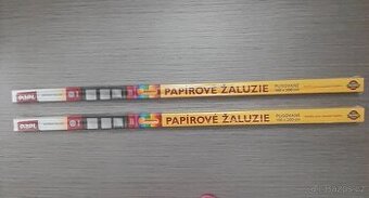 2x šedé papírové plisované žaluzie Papl