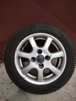 Alu kola s pneu, R14, 4x100, 1500 Kč/ sadu