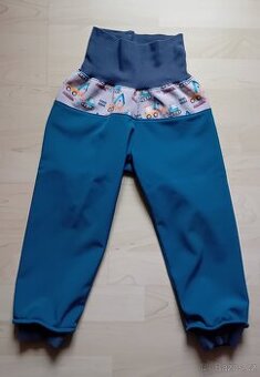 UNUO softshell kalhoty s fleecem Basic bagry 98/104