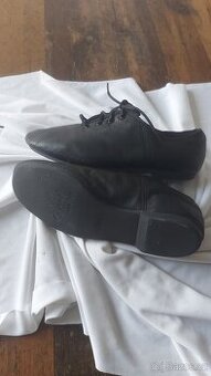 Taneční boty, rokenrolky, kožené, vel. 35