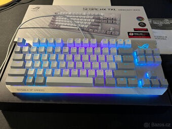 Klávesnice Asus Rog TKL Moonlight White