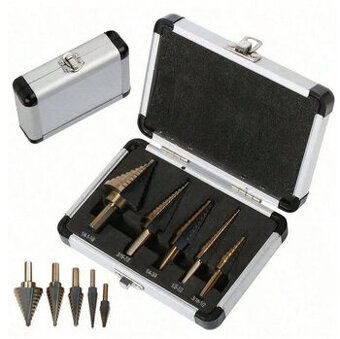 5dílná sada stupňovitých vrtáků HSS COBALT