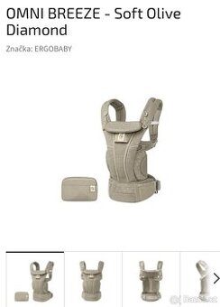 Nositko ERGOBABY OMNI BREEZE - Soft Olive Diamond