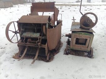 Historický lis na seno a slámu