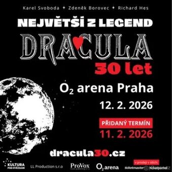 Dracula 30 let 11.2.2026 - VIP klubové patro O2 arena