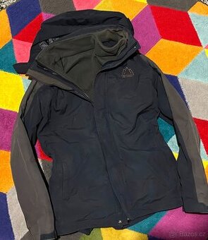 TOPTEX PROFI OUTDOOR PÁNSKÁ BUNDA S FLEECE MIKINOU L