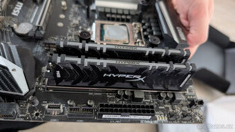 Deska, CPU, RAM, vodni chl.: MSI Z390, i9-9900K, 32GB DDR4