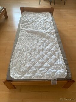 Dřevěná postel z přírodní borovice - barva olše 90x200 A