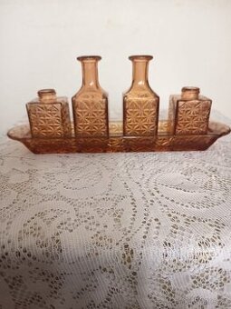 Prodám sadu krásných skleněných dóziček