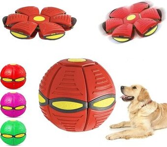 Červená, Hračka frisbee pro psy-Nová