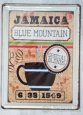 Plechová retro cedule na zeď - Káva Jamaica