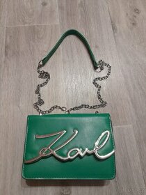 Módní kabelka Karl Lagerfeld zelená - 1