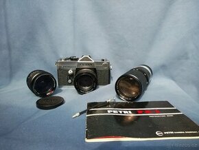 Fotoaparát PETRI FA-1 , 3 ks objektiv PETRI