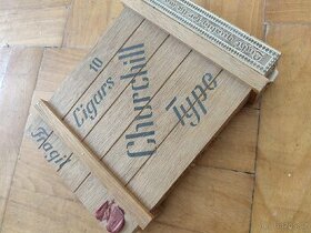 Dřevěná krabička na doutníky nebo cigatery