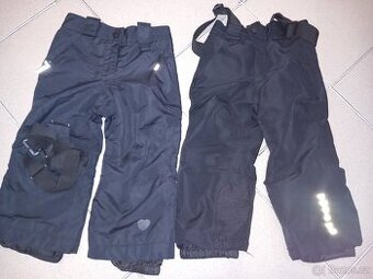 2x Zimní kalhoty / oteplovačky 86/92