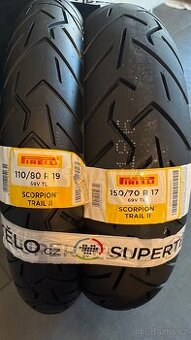 Sada pneu na motocykl 110/80r19 59V a 150/70r17 69V