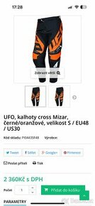 Kalhoty UFO Mizar cross - 1