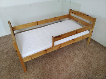Dětská postel se zábranou 160x80 a matrace