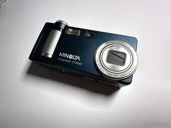 Konica Minolta Dimage F200 Modrý - Retro
