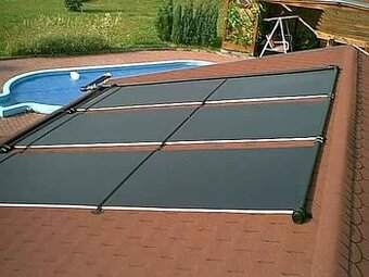 Solární panel na ohřev vody - nový + nastavitelný držák