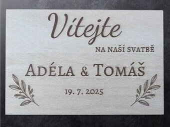 Dřevěné svatební dekorace a dárky - 15% SLEVA