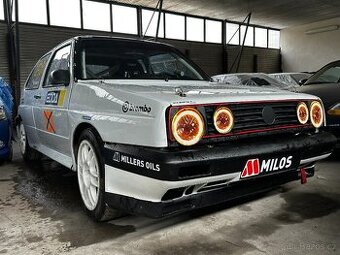 olkswagen Golf závodní 1991 GTI raketa Rallye, cca 200 koní