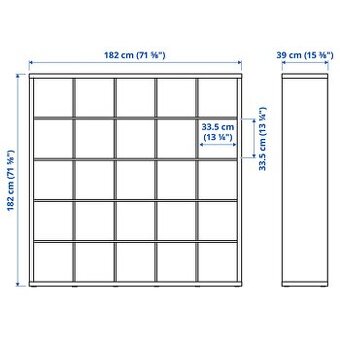 Ikea KALLAX 5x5 s vložkami
