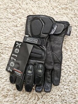 Motorkářské rukavice kožené