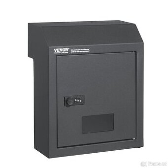 Poštovní schránka s číselným zámkem s instalací skrz dveře