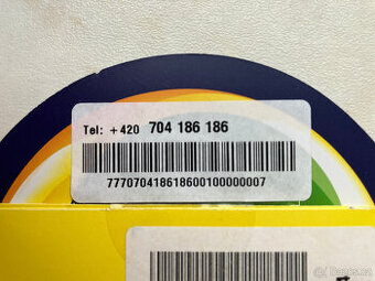 Pěkné číslo, zlatá sim