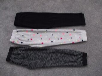 3x tepláky / tepláčky, vel. 128