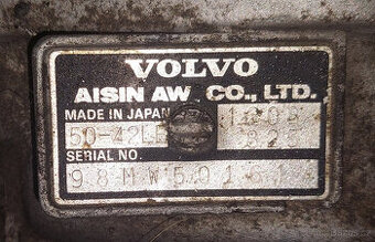 Volvo TDi automaticka prevodovka Aisin Warner AW 50-42LE
