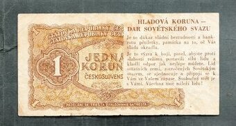 Staré bankovky HLADOVÁ KORUNA 1953