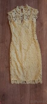 Žluté krajkové šaty, vel. 34, zn. Paper Dolls Petite