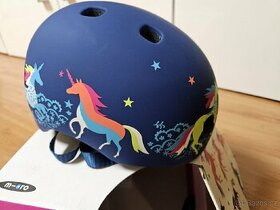 Nepoužitá dětská helma Micro Unicorn S modrá - 1