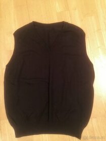 Černá pletená vesta, vel. 164, zn. Marks Spencer