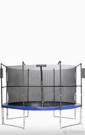 Trampolína TECHFITNESS 366 cm Modrá s vnitřní sítí - 1