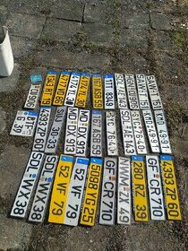 Prodám staré SPZ ČR, DE, Fr a TP DE