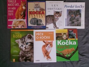 Knihy o kočkách.