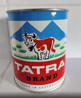 retro plechovka/pixla od čs. sušen. mléka TATRA