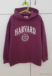 Vínová mikina s kapucí Harvard