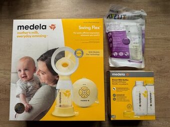 Elektrická odsávačka + lahvičky 250 ml 2ks