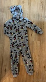 Hřejivé pyžamko Micky mouse vel. 122/128