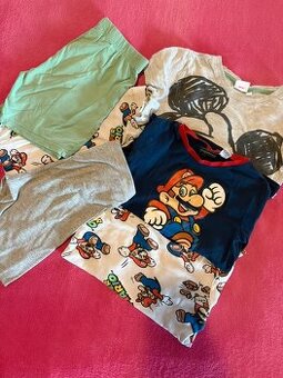 3x pyžamo 122/128 H&M