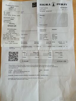 Prodám rozbalené kalové čerpadlo