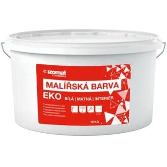 Barva malířská IZOMAT EKO 18 kg bílá cena za balení mam 15