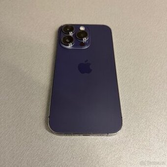 iPhone 14 Pro 256GB fialový, 100% baterie, rok záruka
