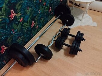 Nakládací činky set komplet