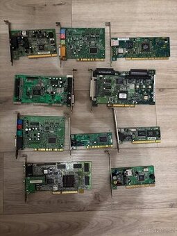 Retro PCI/ISA karty – síťové, zvukové, modemy, řadiče – Olom